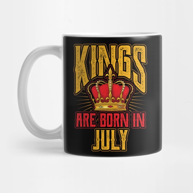 Kings are Born in July Birthday Gift by aneisha